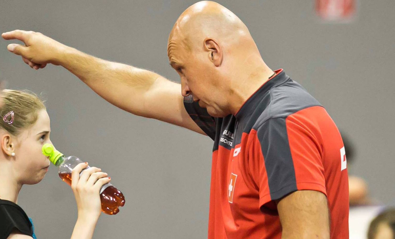 Pavel Rehorek au coaching avec Camille Linke
