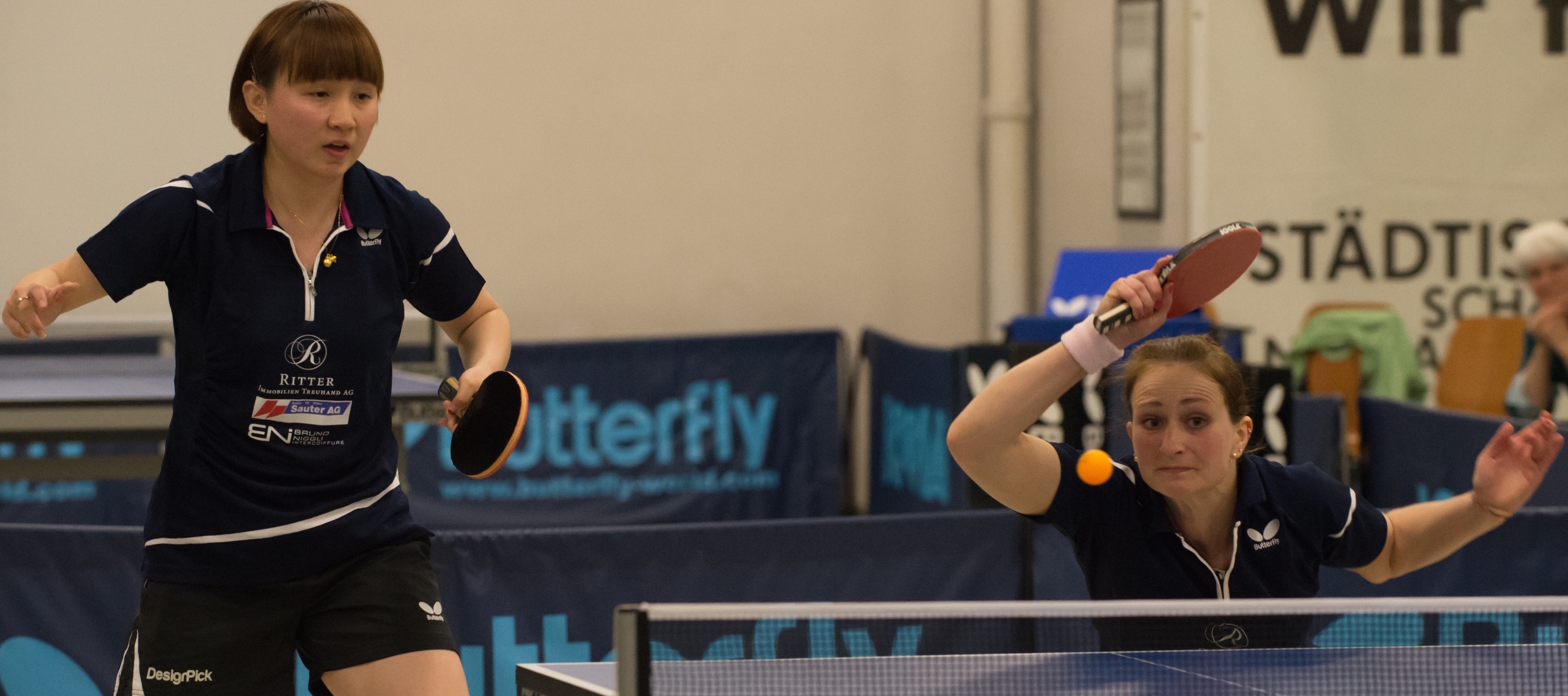 Wang Bo et Laura Robertson