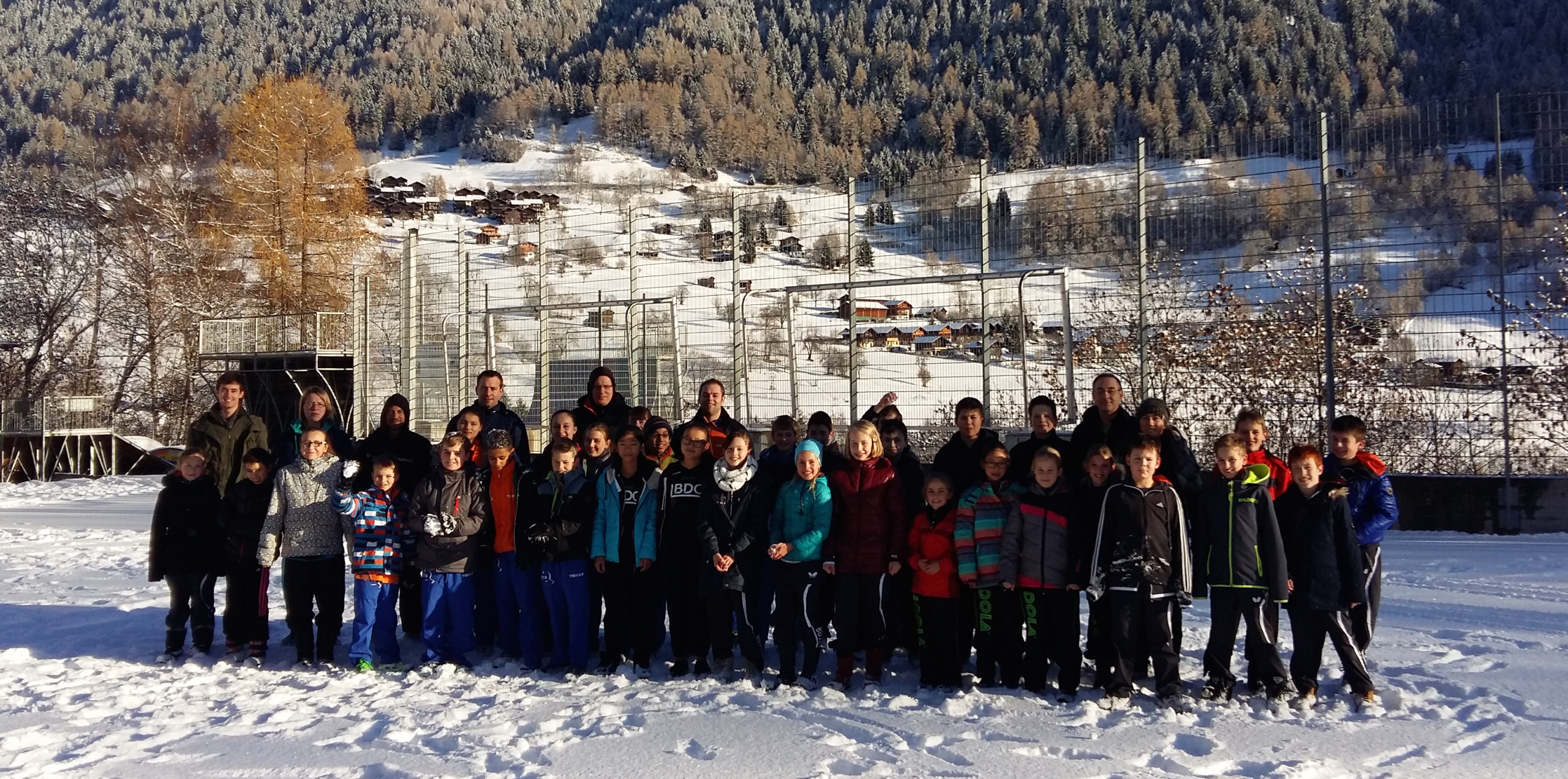 L'ensemble des participants du Benjamin-Vergleich &agrave; Fiesch