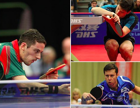 Marcos Freitas, Dimitrij Ovtcharov et Valdimir Samsonov