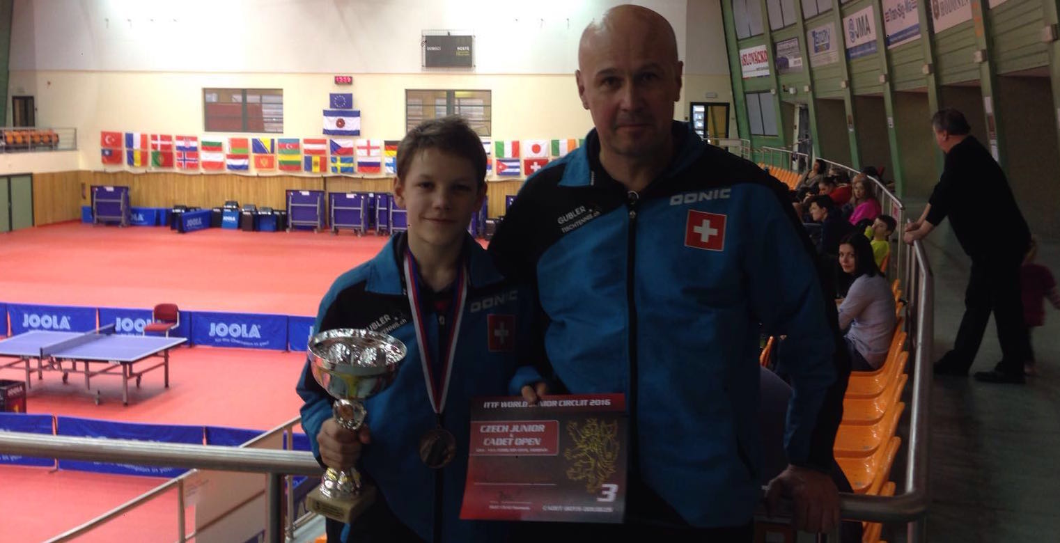 Barish Moullet apr&egrave;s son podium en double U15 &agrave; l&rsquo;Open de Tch&eacute;quie