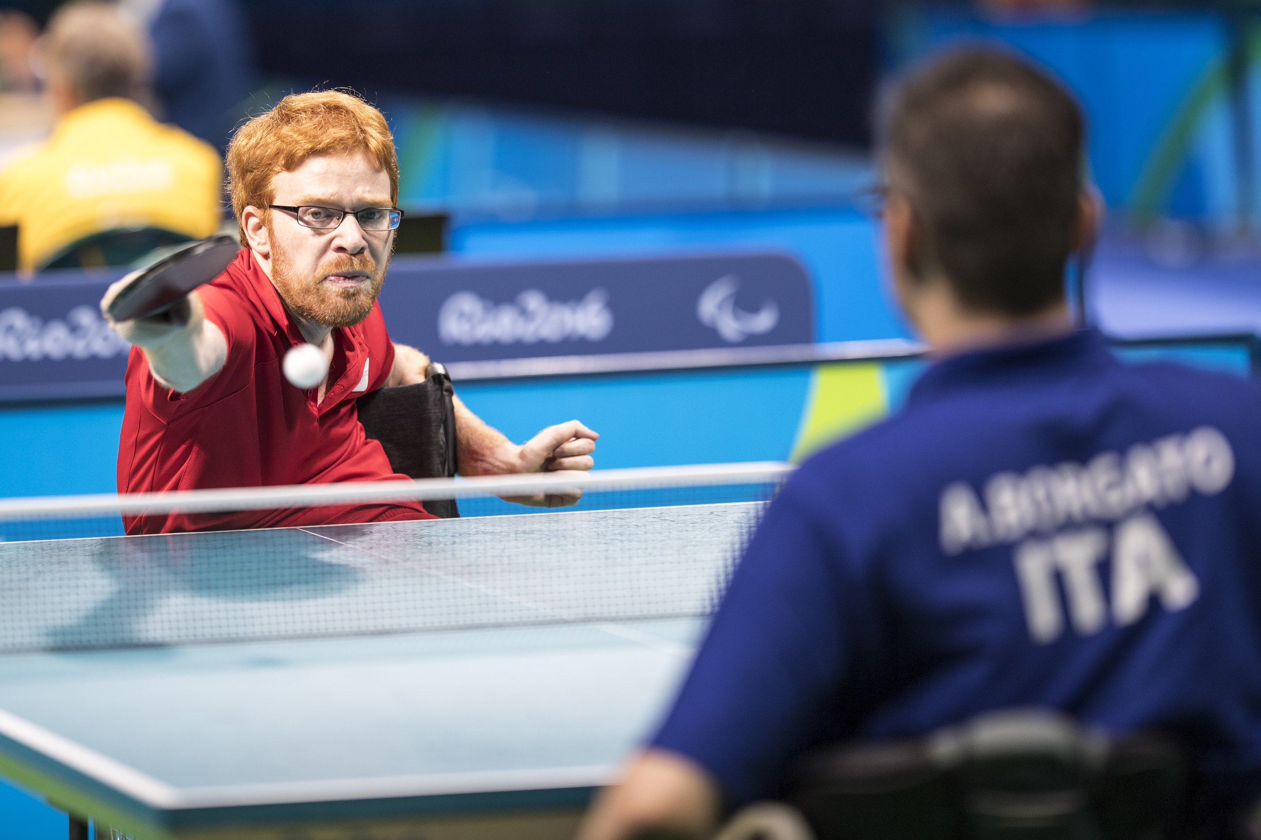 Silvio Keller im Spiel gegen den Italiener Andrea Borgato