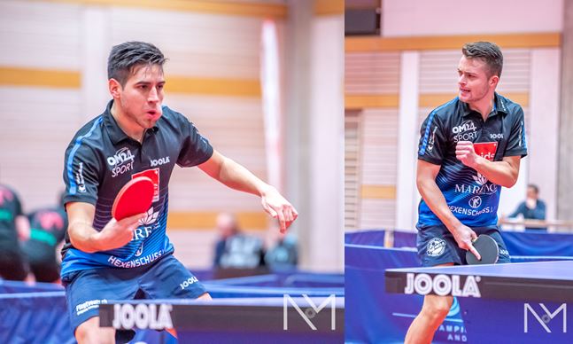 Christian Hotz et Elia Schmid (TTC Wil) / Credit: Niels Menko