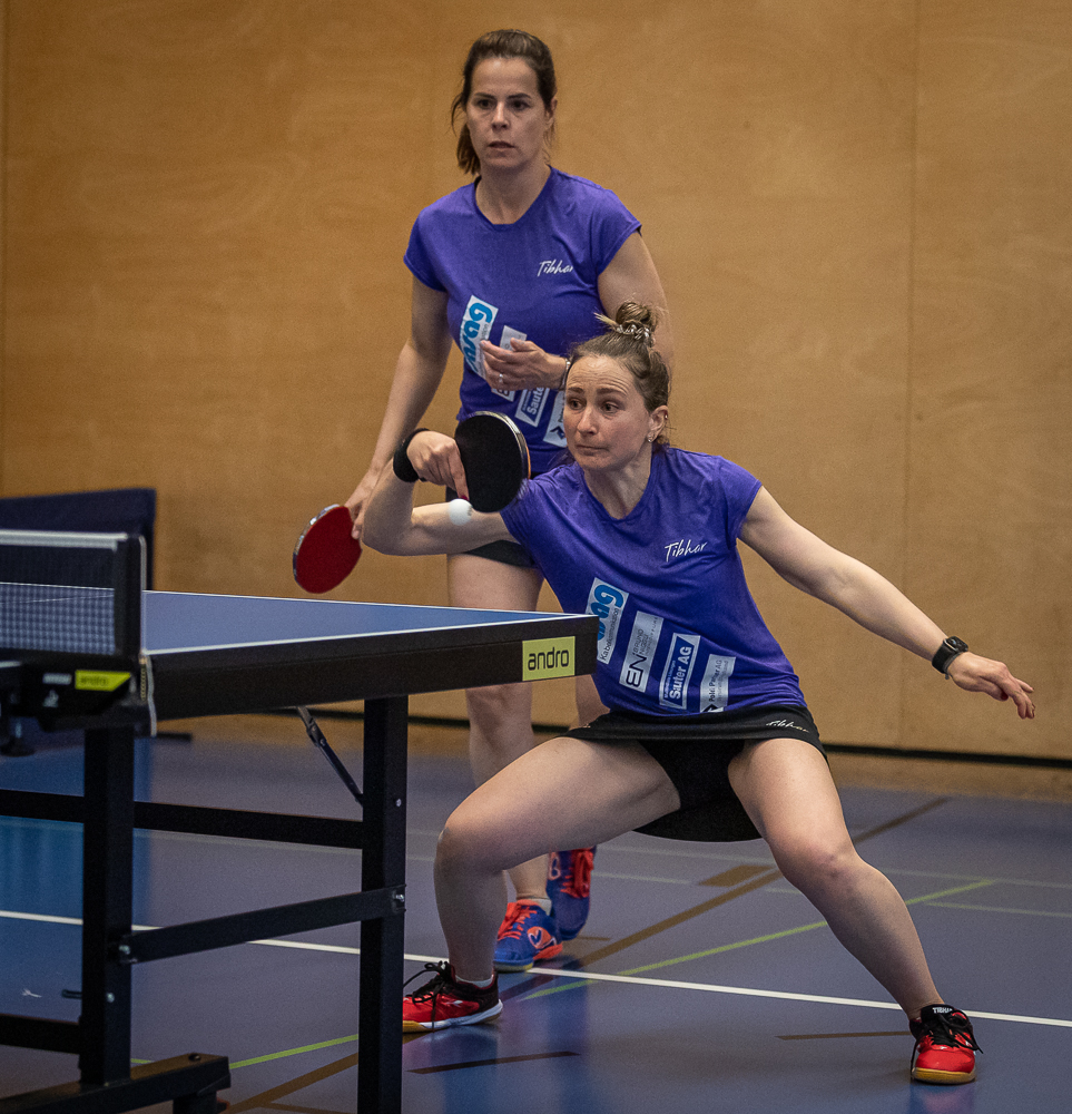 Elke Schall-Süss & Laura Robertson, TTC Neuhausen / Credit: Hansruedi Lüthi